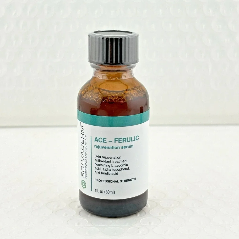 Solvaderm Ace-Ferulic Antioxidant Serum Vitamin A, C, E + Ferulic Acid 1 fl oz